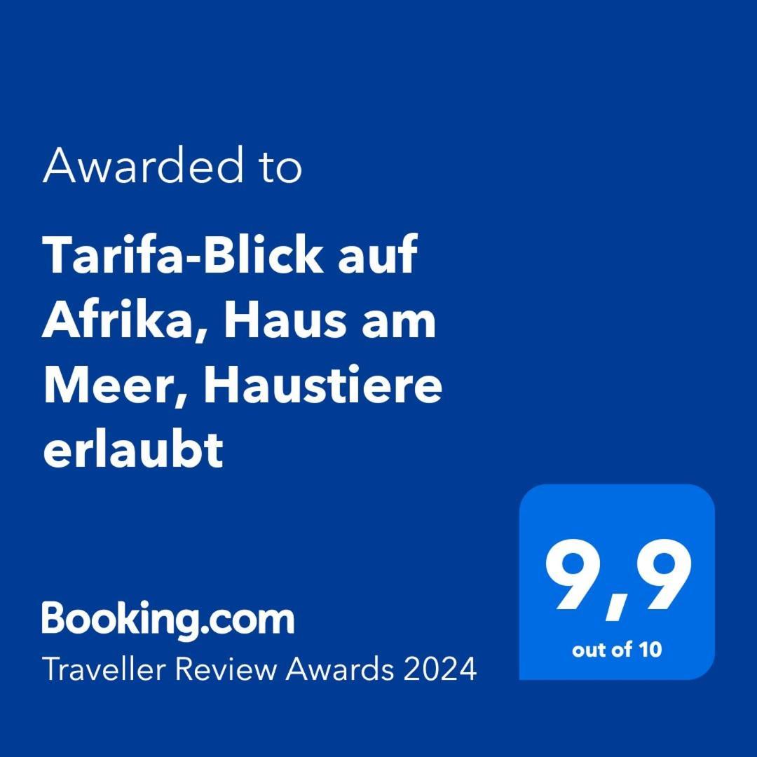 Tarifa-Blick Auf Afrika, Haus Am Meer, Haustiere Erlaubt Bagian luar foto
